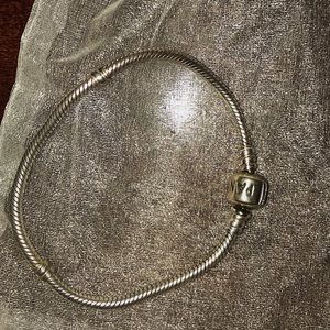 Pandora clasp silver bracelet
